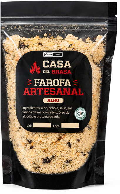 Farofa artesanal de alho